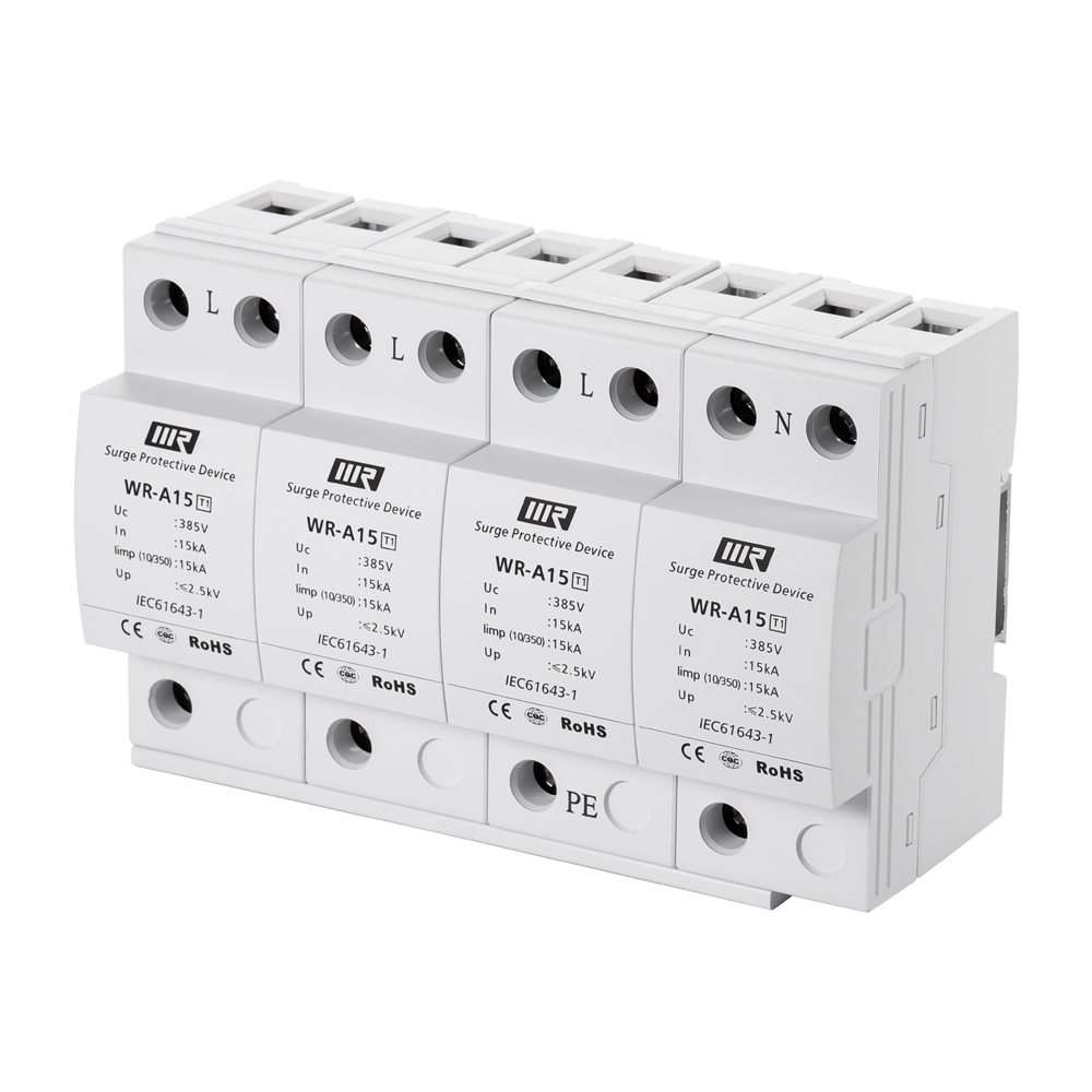 Type 1 AC 275V/385V/440V 3P/3+0 ln15kA limp15kA SPD