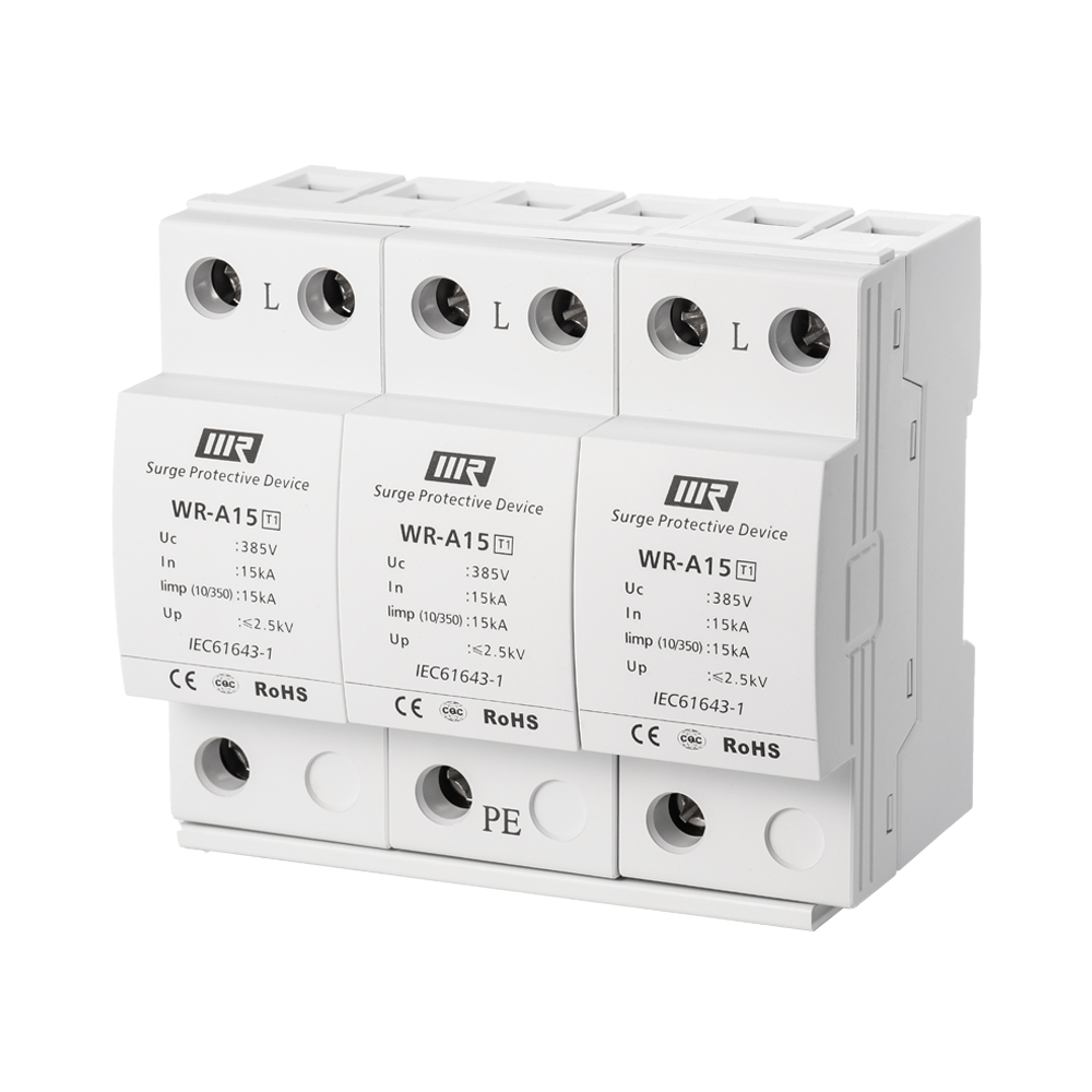 Type 1 AC 275V/385V/440V 3P/3+0 ln15kA limp15kA SPD